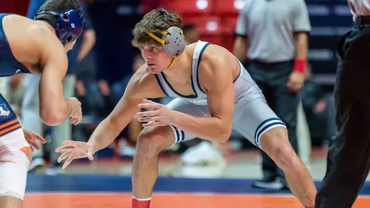 Lincoln Heck looks for his opportunity in his win at Illinois