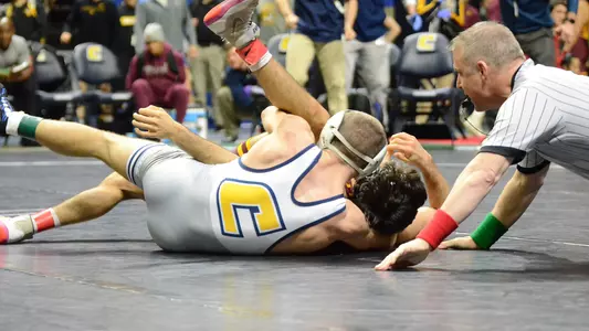 Brayden Palmer's cradle gets the fall in the semifinals of the Southern Scuffle