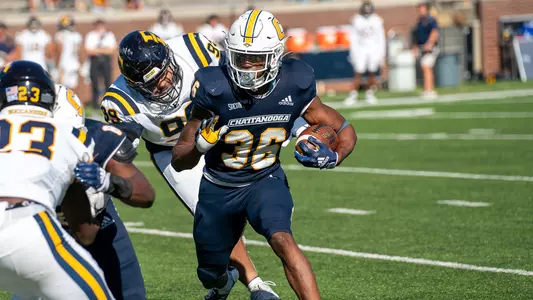 Reggie Davis looks for the hole against ETSU