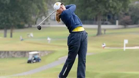 Makenzie Cooper plays it safe with a fairway metal off the tee at Cherokee Country Club