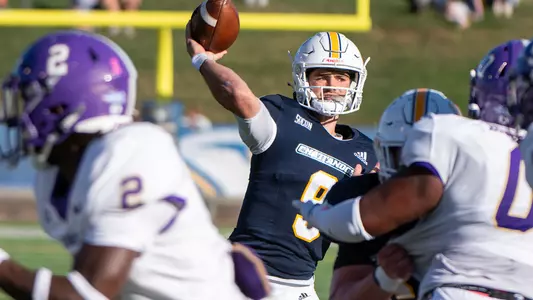 Chase Artopoeus throws it one of his 45 times in the loss to Western Carolina