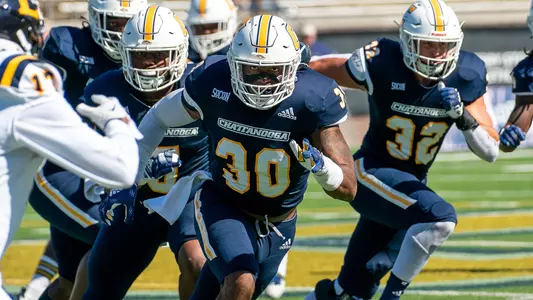 Jay Person has laser focus on ETSU ball carrier readying for one of his 50+ tackles for loss