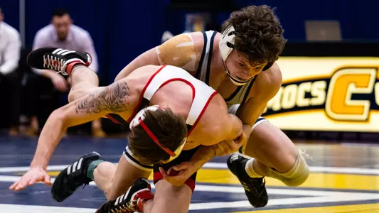 Dayne Dalrymple controls his Gardner-Webb opponent in the 2023 dual win