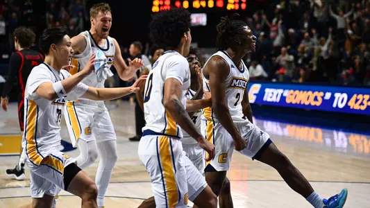 Trey Bonham and squad celebrate buzzer-beating triple to beat Gardner-Webb