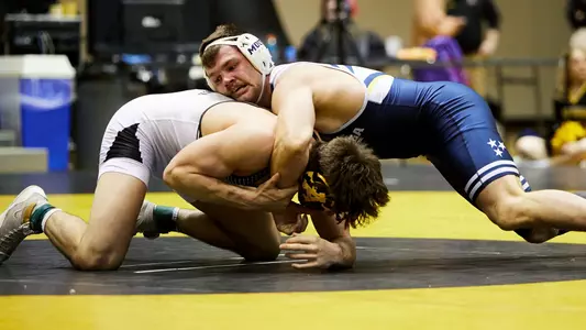 Matthew Waddell works the head in his win at App State