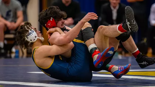 Weston Wichman gets the winning takedown against Davidson