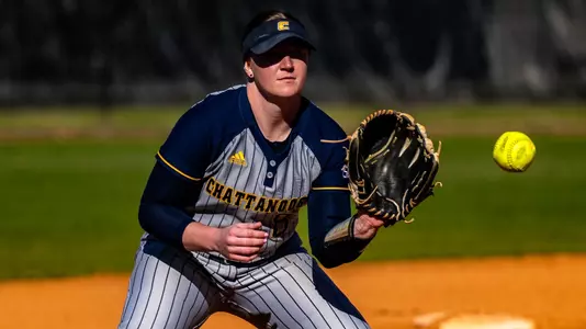 Kaili Phillips fielding vs. Marshall