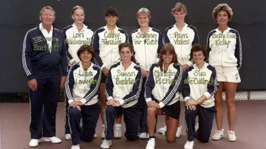 1983 Women's Tennis Team Photo