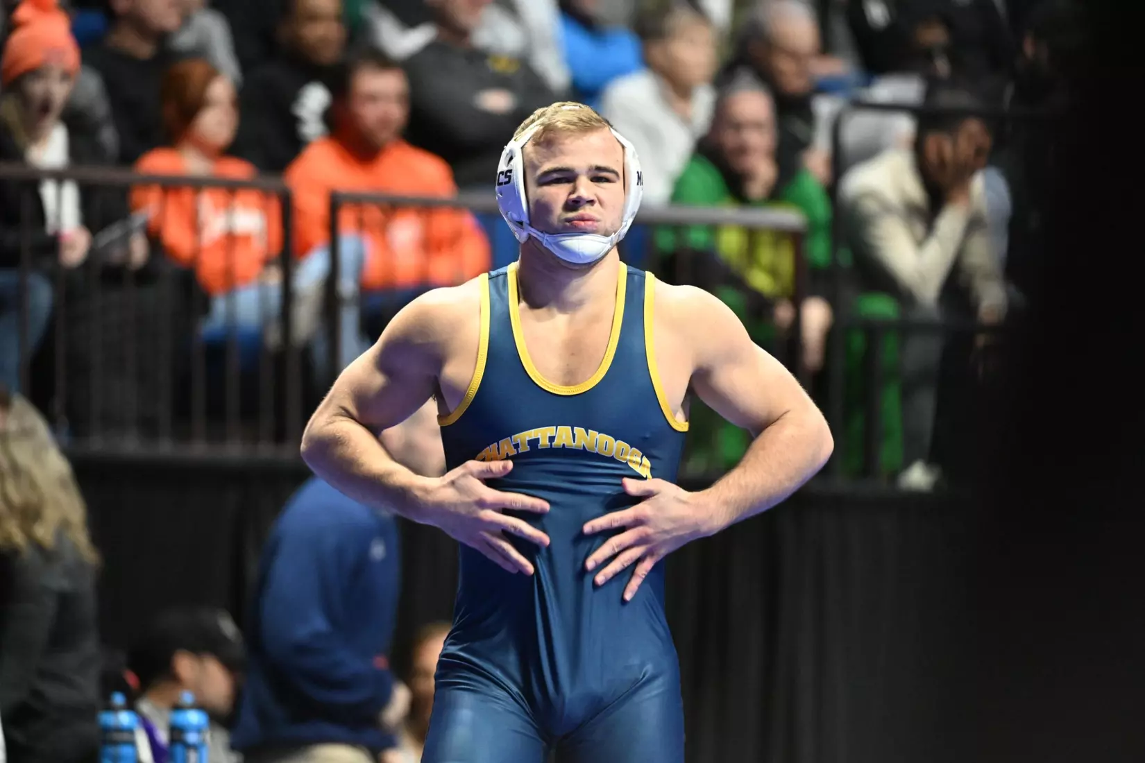 Rocky Jordan in action at the NCAA Wrestling Championships.