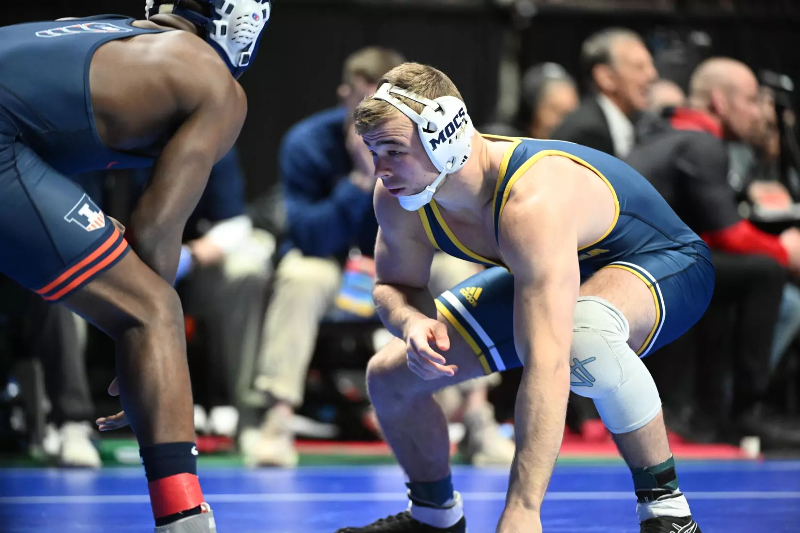 Rocky Jordan in action at the NCAA Wrestling Championships.