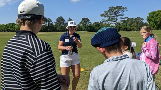 Kera Healey interacts with youth at the annual Jack McKenna Day junior clinic.