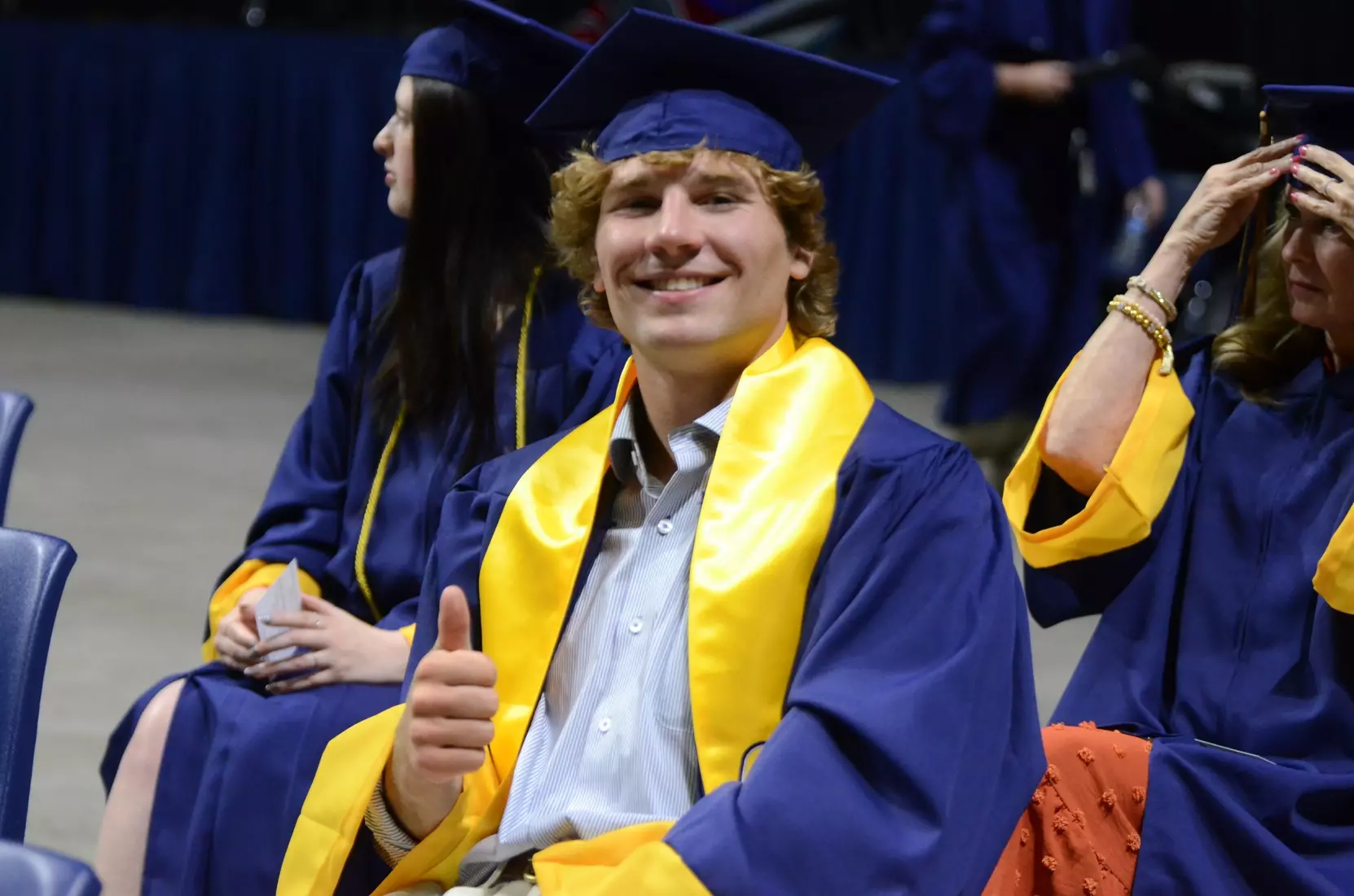 Wrestling's Tomas Sell will graduate with a degree in Applied Science in the summer.