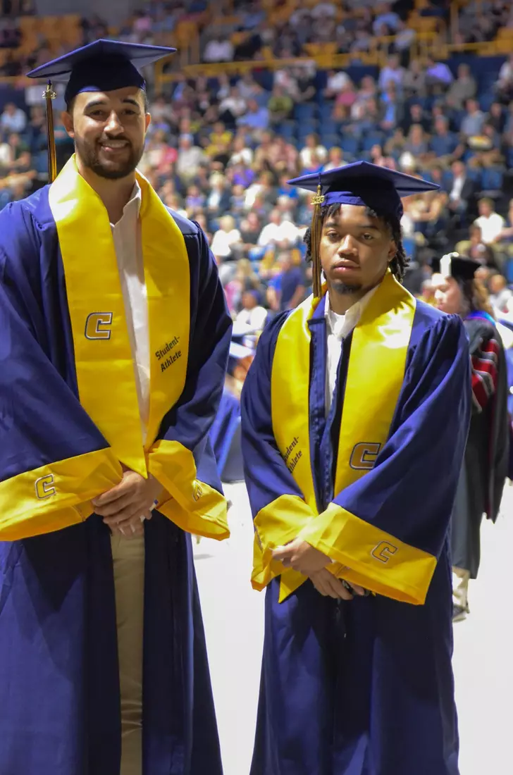 Men's basketball Southern Conference Champions KC Hankton and Ashton Smith both earned degree in Sport, Outdoor Recreation and Tourism today.