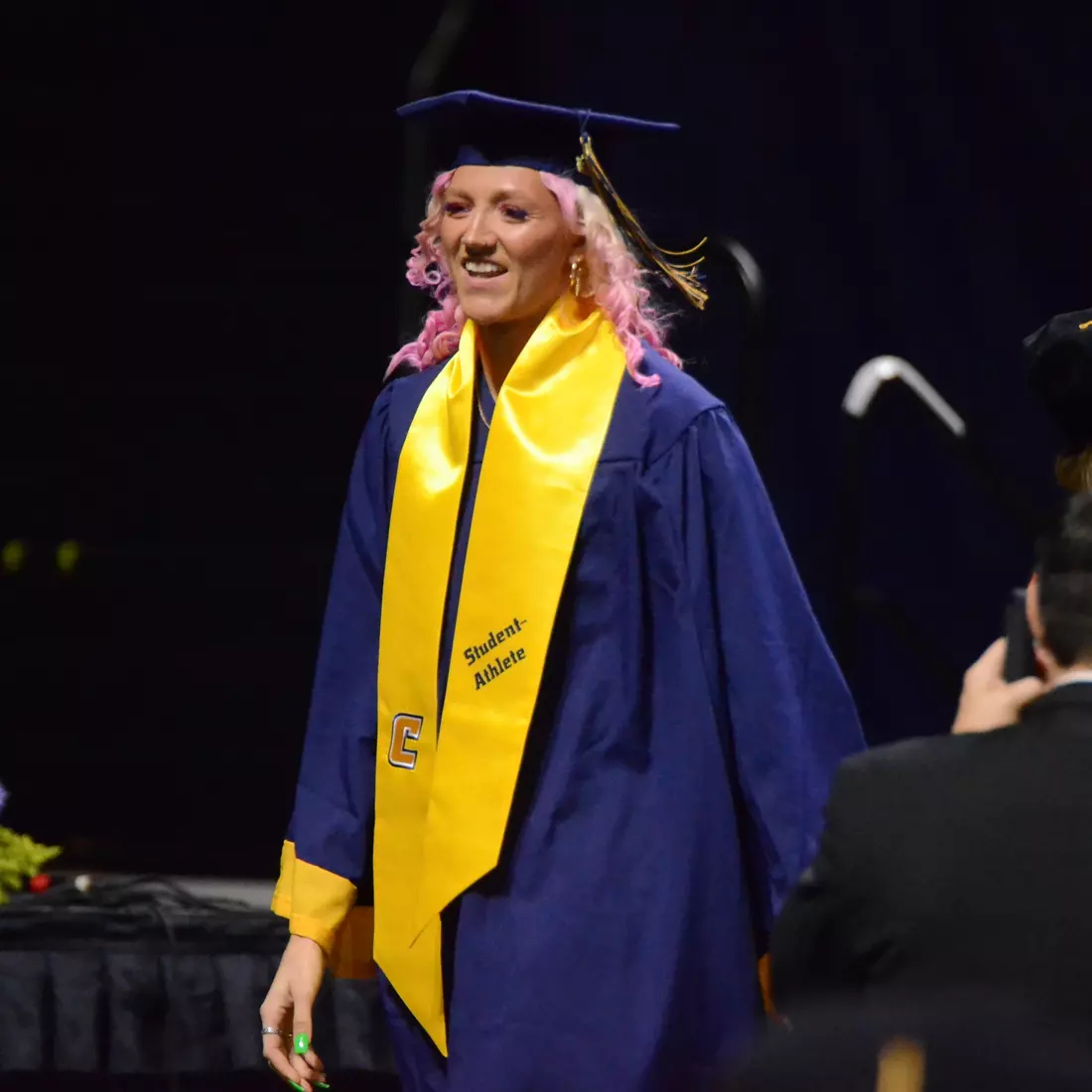 Kendra Mueller earned her degree in SORT Management today.
