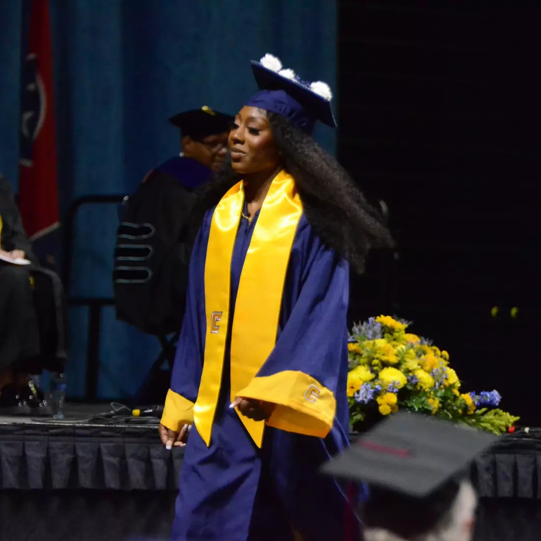 Women's basketball student-athlete Amaria Pugh earned her degree in Exercise Science on Friday.