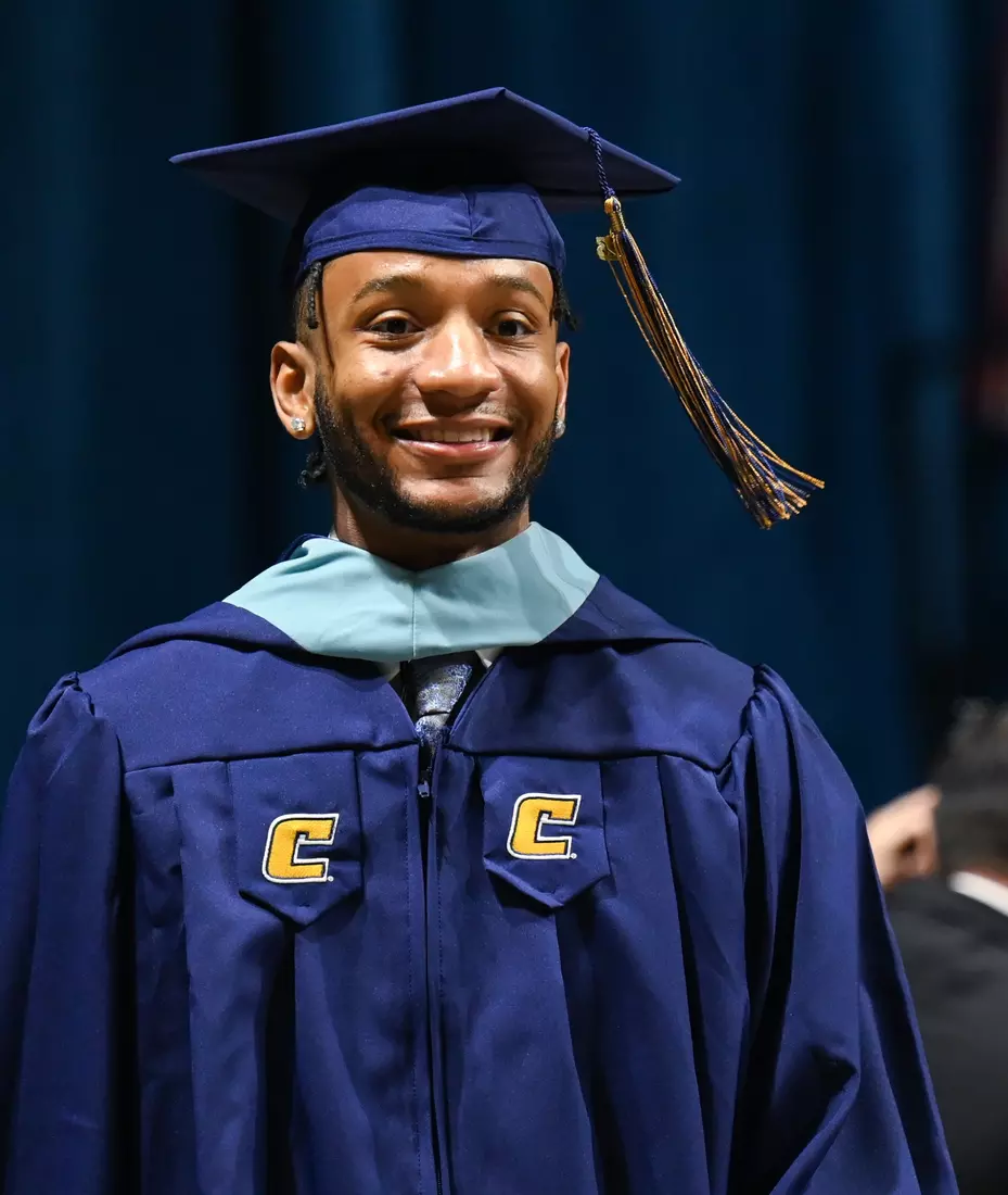 Students graduate during the Graduate school commencement ceremony, May 5, 2023 in McKenzie Arena.