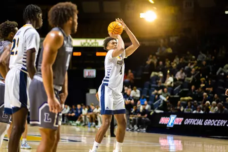 Sam Alexis shooting free throw versus Lipscomb