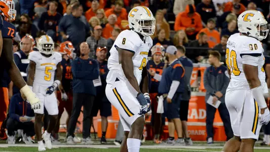 O'Shea Jackson looks to the sideline for the next play call at Illinois