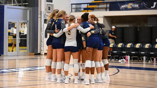 VB team huddle