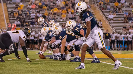 Mocs offense lines up for the next play in the win over Kennesaw State