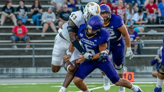 Ben Brewton strip sack at North Alabama