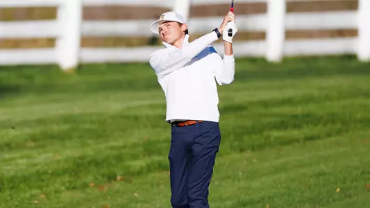 Carson Johnson poses as he follows his approach at Kentucky