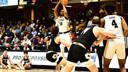 Tyler Millin rises up to give the Mocs an early lead in the SoCon Quarters win over Wofford