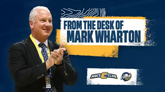 Graphic with AD Mark Wharton alluding to a letter from his desk