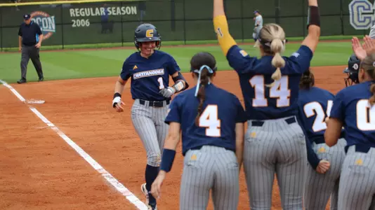 Acelynn Sellers hit the first of three UTC home runs in the Mocs 9-6 win over Western Carolina
