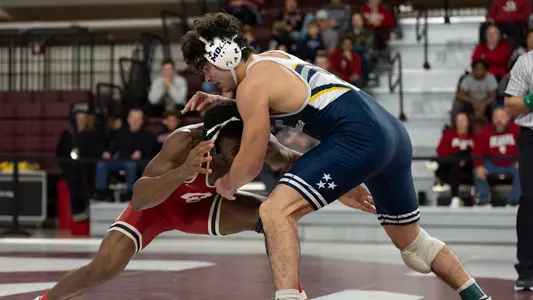 Kamdyn Munro goes toe-to-toe with his man at Oklahoma