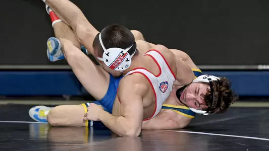 Blake Boarman accumulates near fall points in his Southern Scuffle win over American
