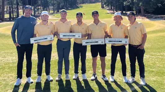 Coach Blaine Woodruff, Ethan Whitaker, Garrett Engle, Braedon Wear, Dalton Chuba, Camden Braidech & Asst. Coach Ryan Hogan