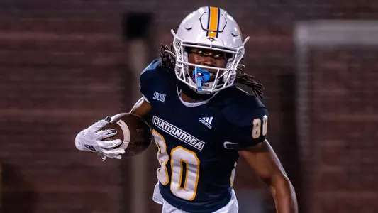 A.J. Little enters the end zone for his first collegiate TD in the 2023 win over The Citadel