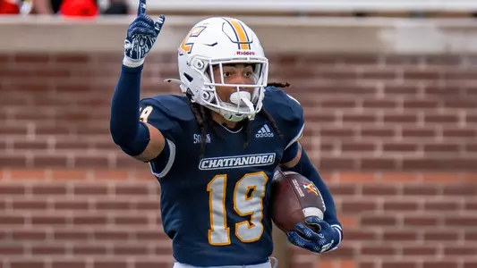 Jeremiah Batiste celebrates an interception during the win over VMI.