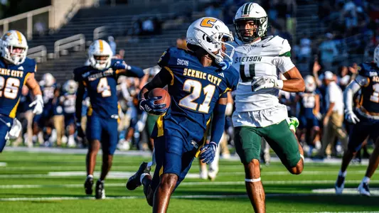 AJ Little enters the end zone on his first career punt return score