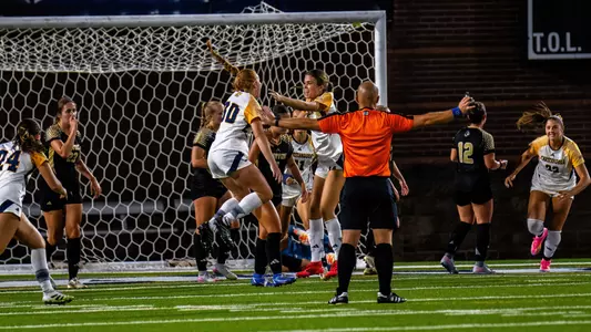 Mocs celebrate goal by Reese Wilson