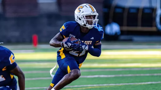 AJ Little makes a cut in his punt return score against The Citadel
