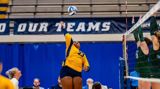 Gracie Rose going for a kill against GCSU in August