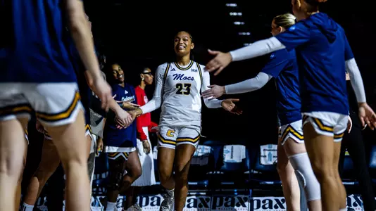 Ava Card being introduced in the starting lineup against ETSU
