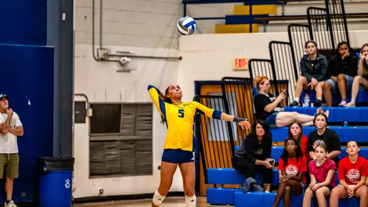 Jordin Glass serving against Wofford