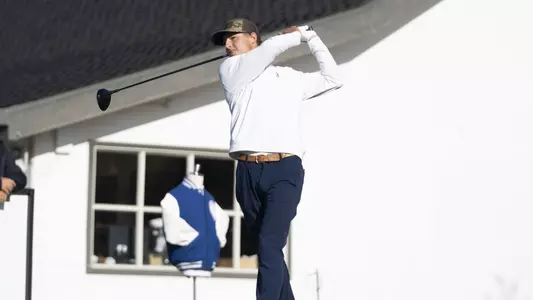Evan Rogers tees off to start the Western Intercollegiate