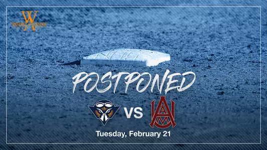 Baseball Postponed vs. Alabama A&M