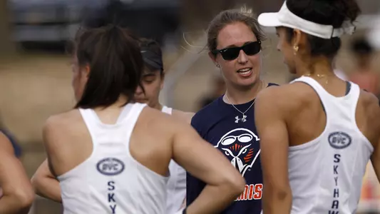 Coach Williams in Huddle