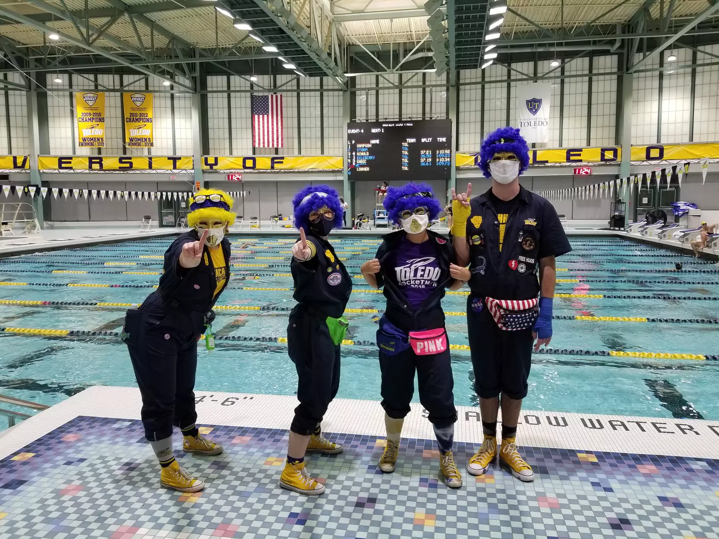 Toledo's swimming and diving team kicked off its 2020-21 season on Friday, Oct. 30 with its annual Blue & Gold meet. The Gold team defeated the Blue team by a score of 139-119.