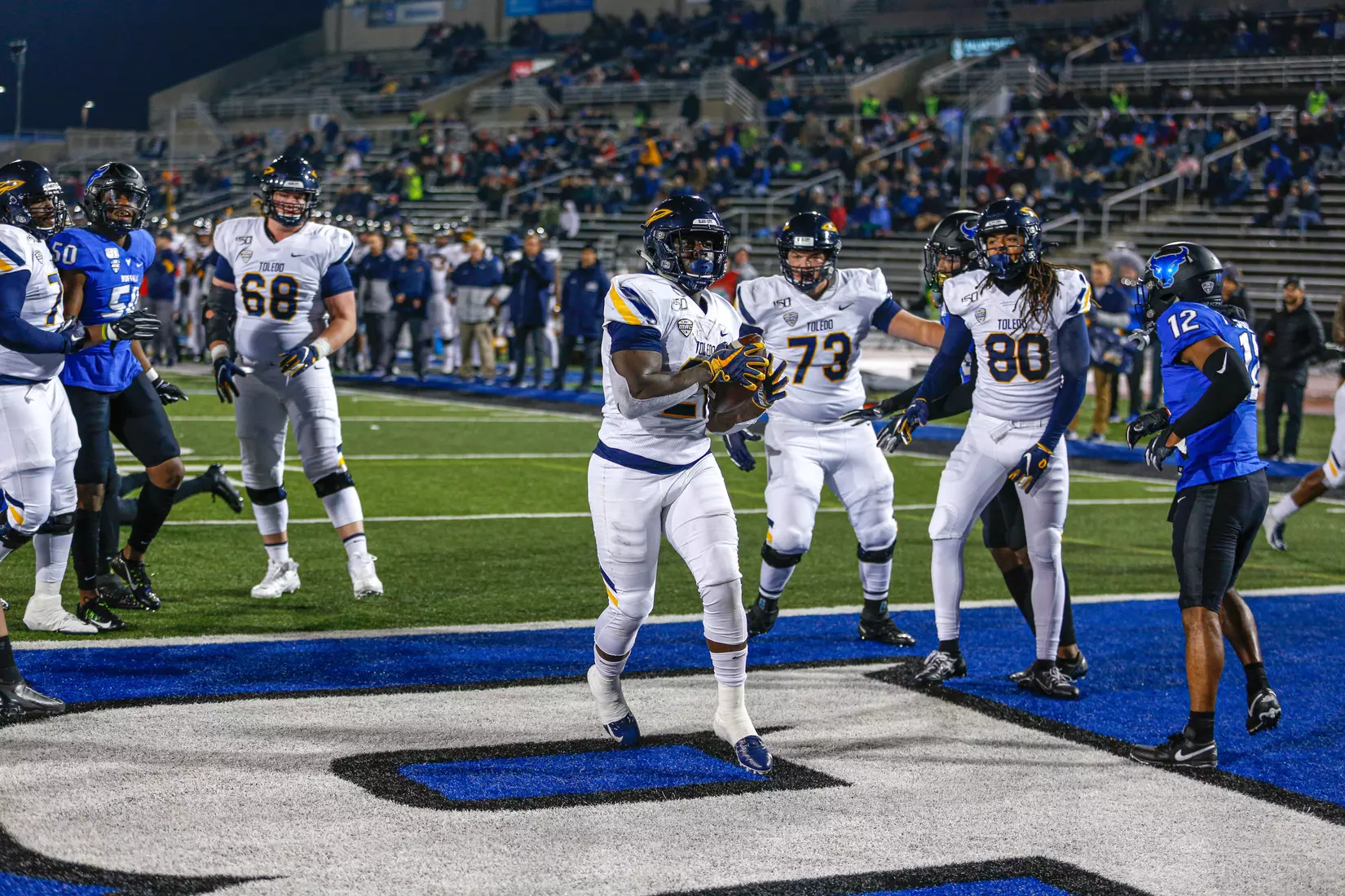 Toledo football at Buffalo, Nov. 20, 2019.
