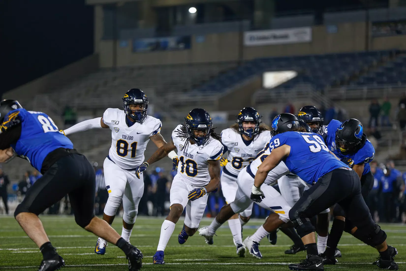 Toledo football at Buffalo, Nov. 20, 2019.