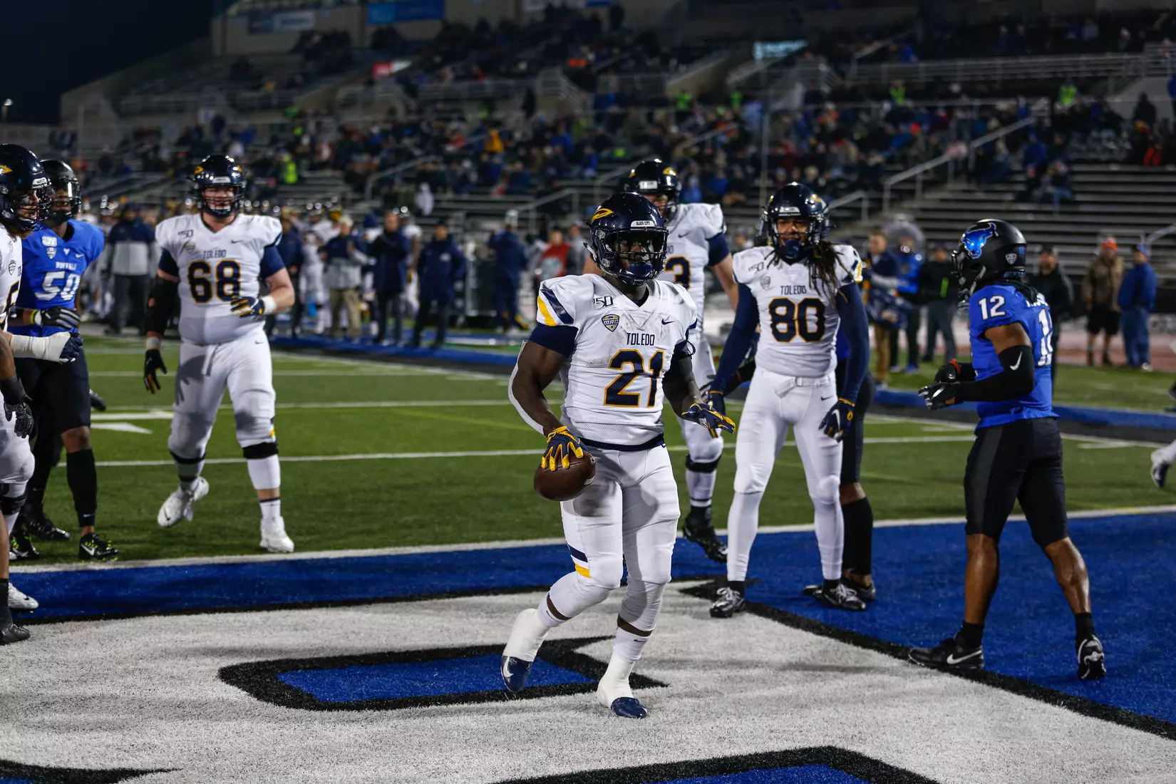 Toledo football at Buffalo, Nov. 20, 2019.