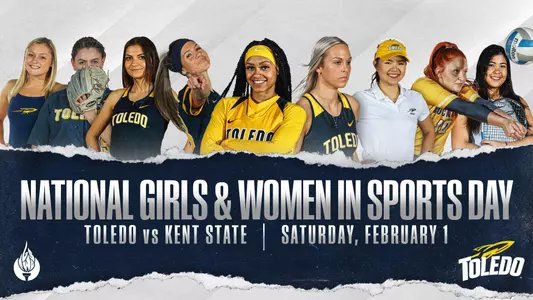 National Girls & Women in Sports Day Graphic