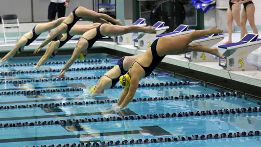 Swimming at Blue/Gold Meet 2020