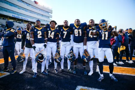 The Toledo football team defeated Kent State, 52-31, at the Glass Bowl on Oct. 15, 2022.